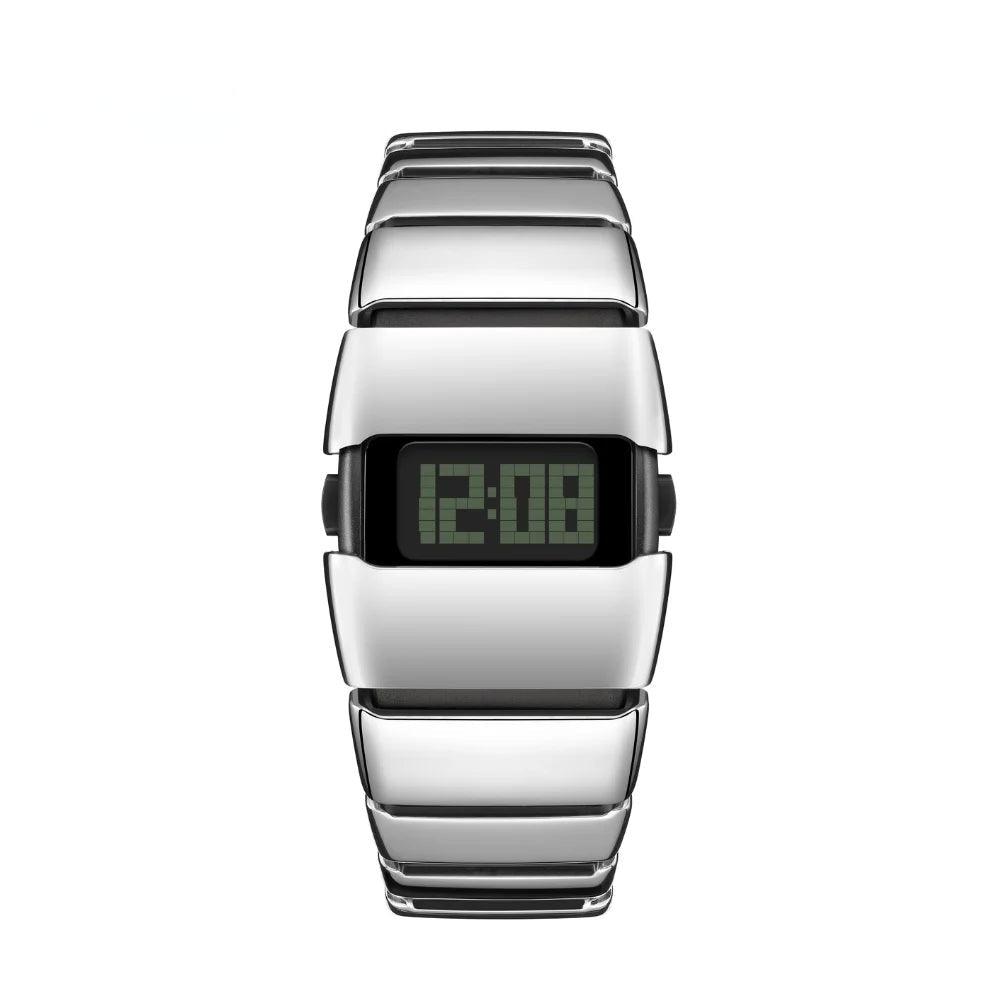 Unique Metal Watch Futuristic Watch for Men Modern Fashion Electronic Stylish Style