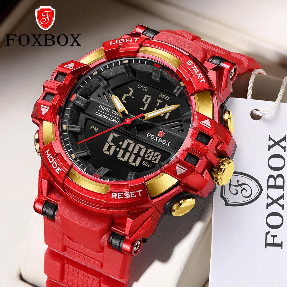 Men's Digital Watch Metal Retro Futuristic Style