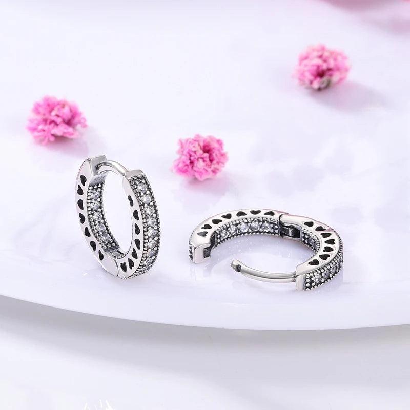 60 Types of Beautiful 925 Sterling Silver Earrings for Women Different Shape Earrings