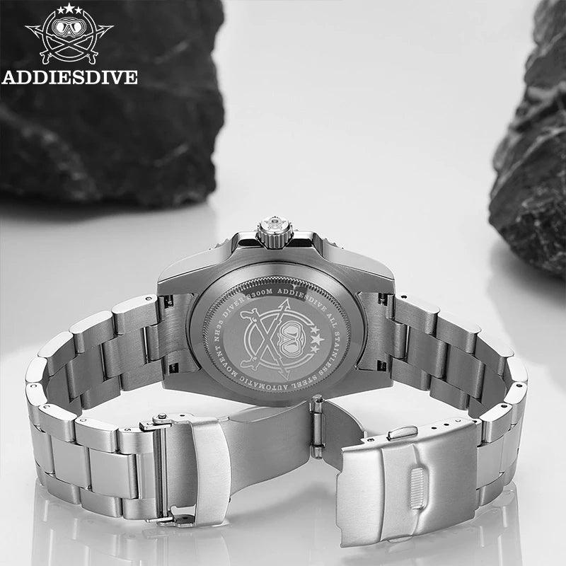 Men's Automatic Mechanical Watch, Water Resistant to 200 Meters, Stainless Steel