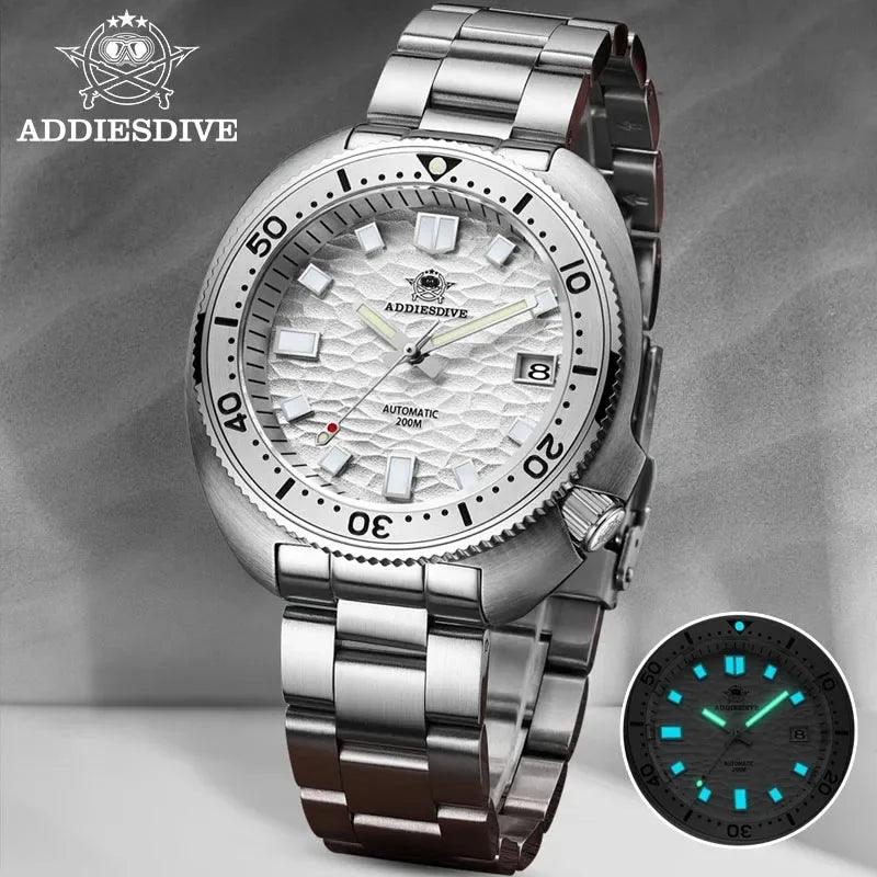 Premium Men's Automatic Mechanical Watch, Water Resistant to 200 Meters, Stainless Steel