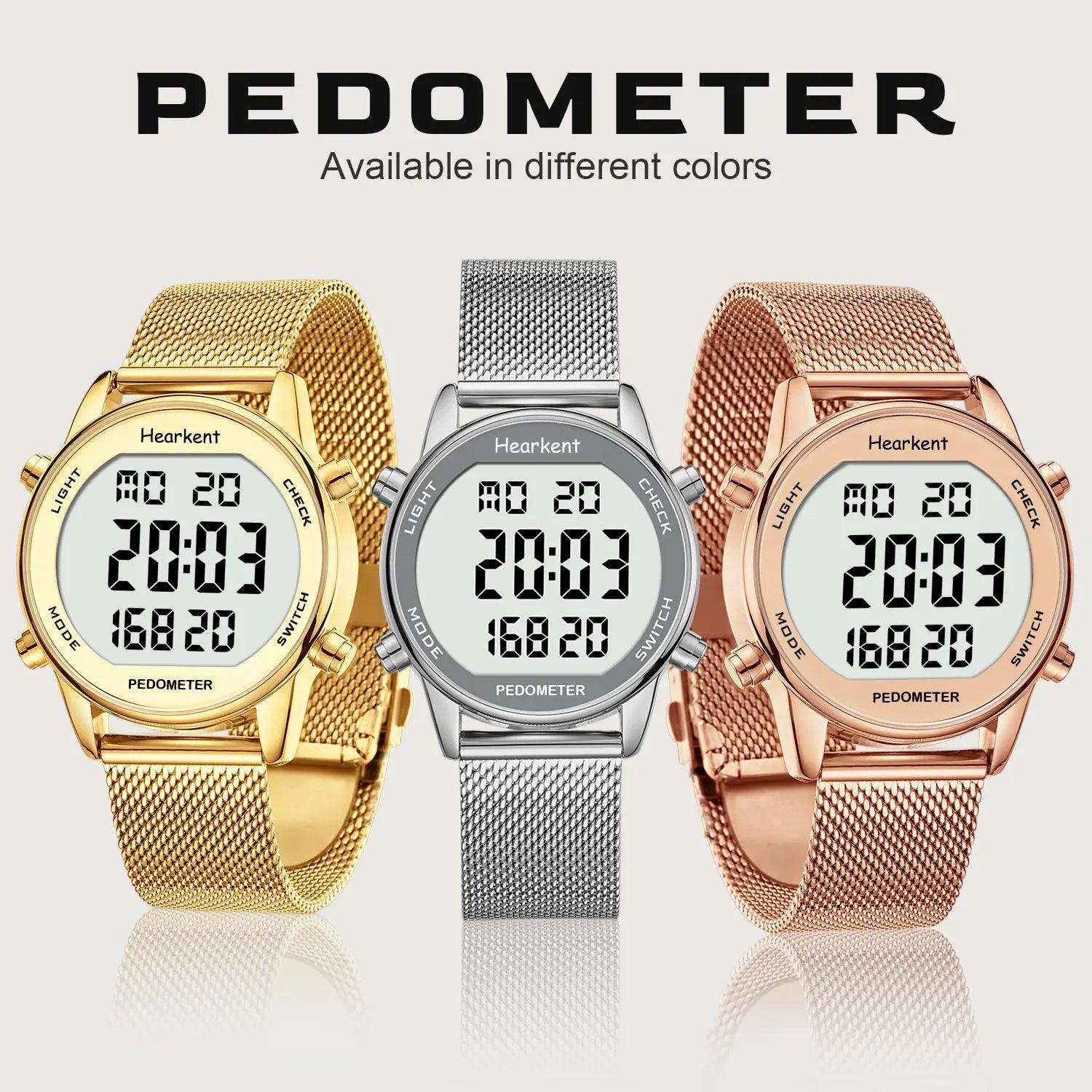 Women's Digital Sports Watch Pedometer Calorie Mileage Tracker Walking Watch No App No Bluetooth