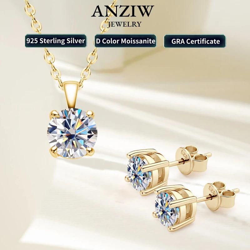 Moissanite jewelry set luxury necklaces