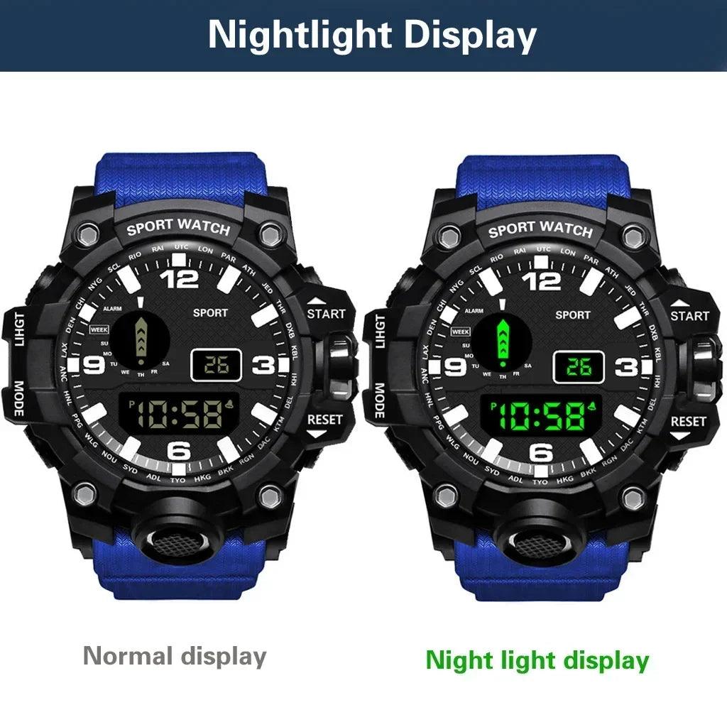 LED Digital Sports Electronic Fitness Watch