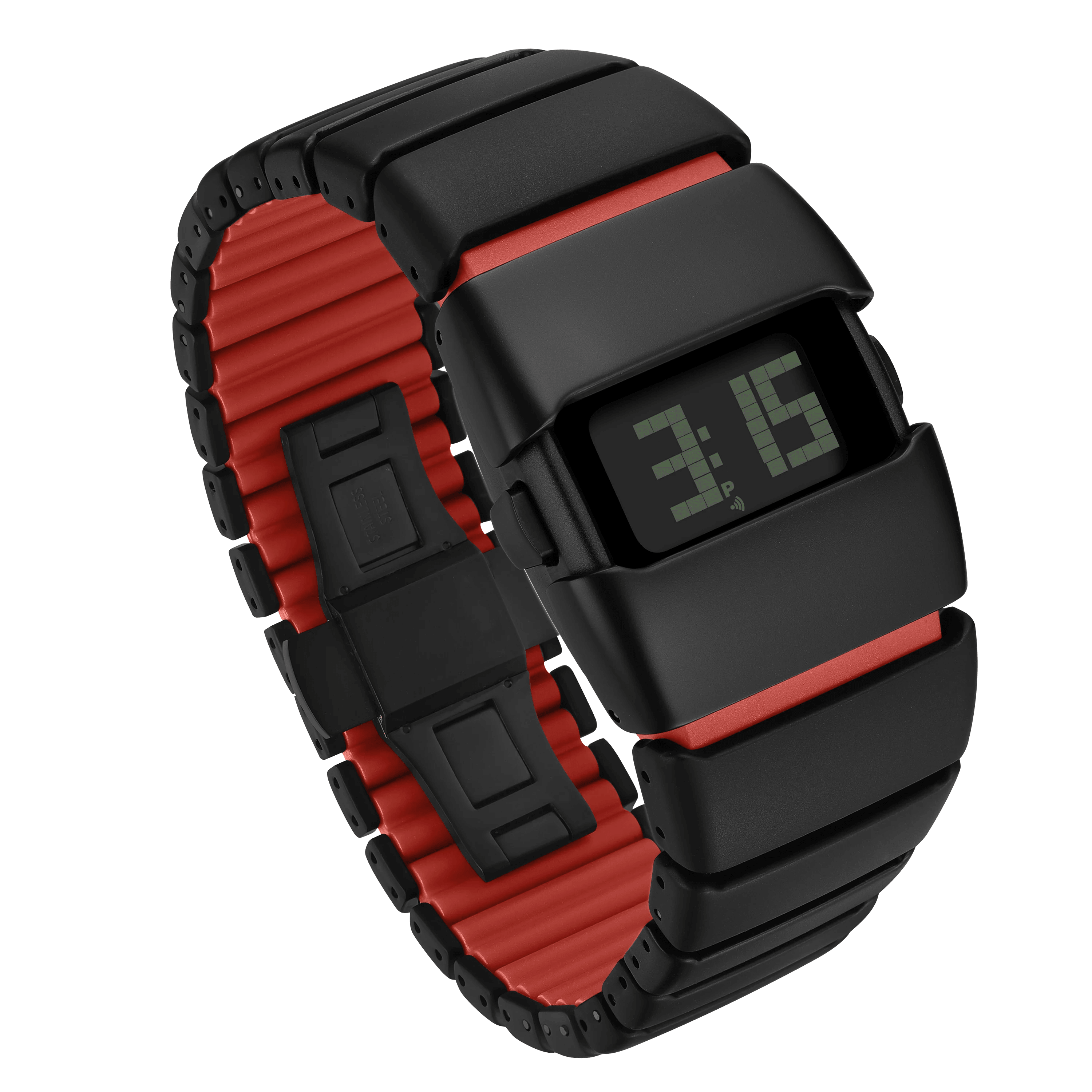 Rare Unique Full Metal Digital Watches Futuristic Style Electronic Fashionable Stylish