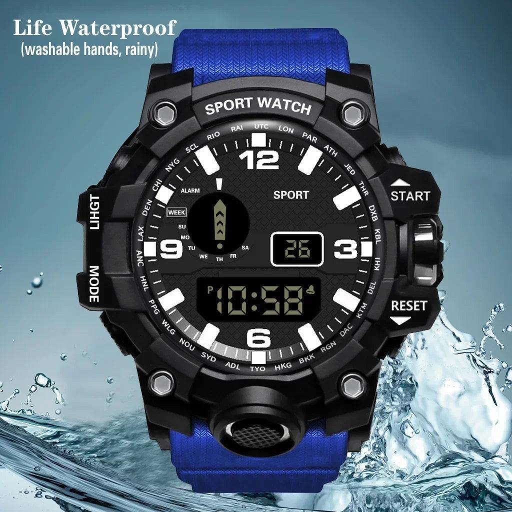 LED Digital Sports Electronic Fitness Watch