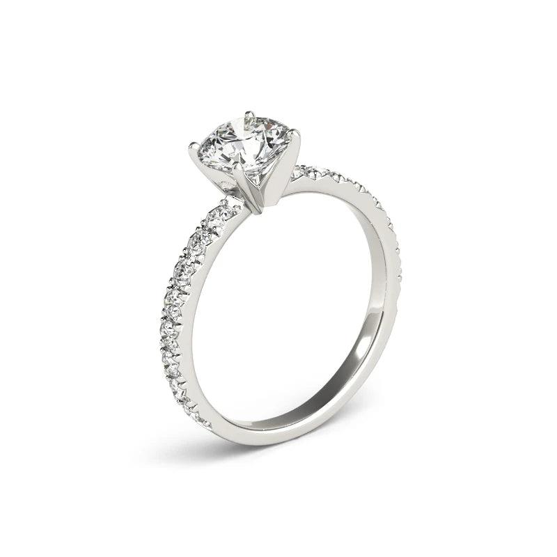 1 Carat Moissanite 925 Sterling Silver Ring