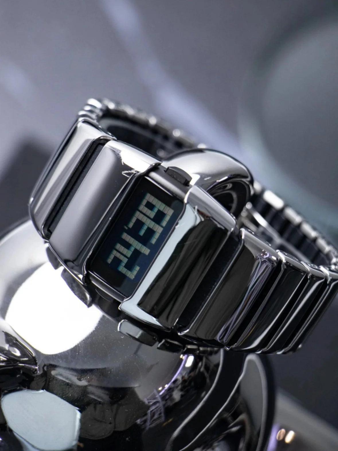 Unique Metal Watch Futuristic Watch for Men Modern Fashion Electronic Stylish Style