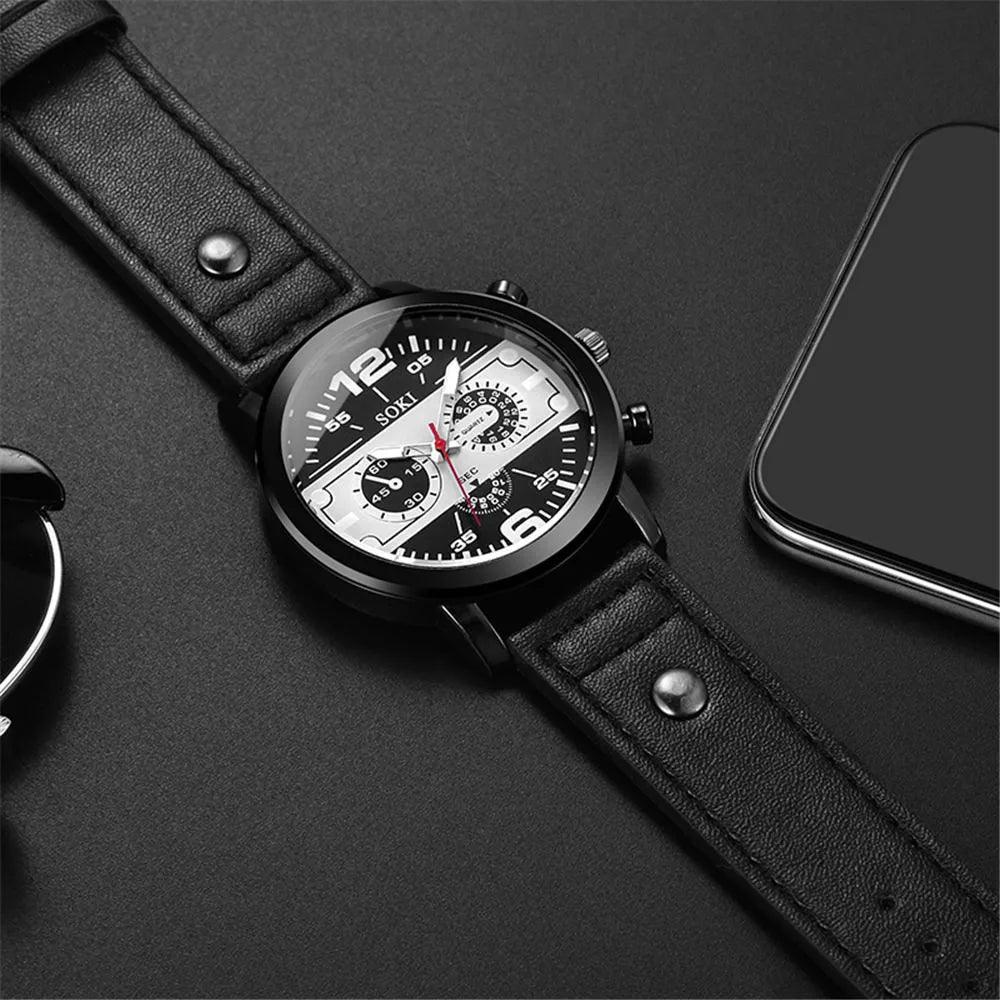 Distinctive waterproof sports quartz watch