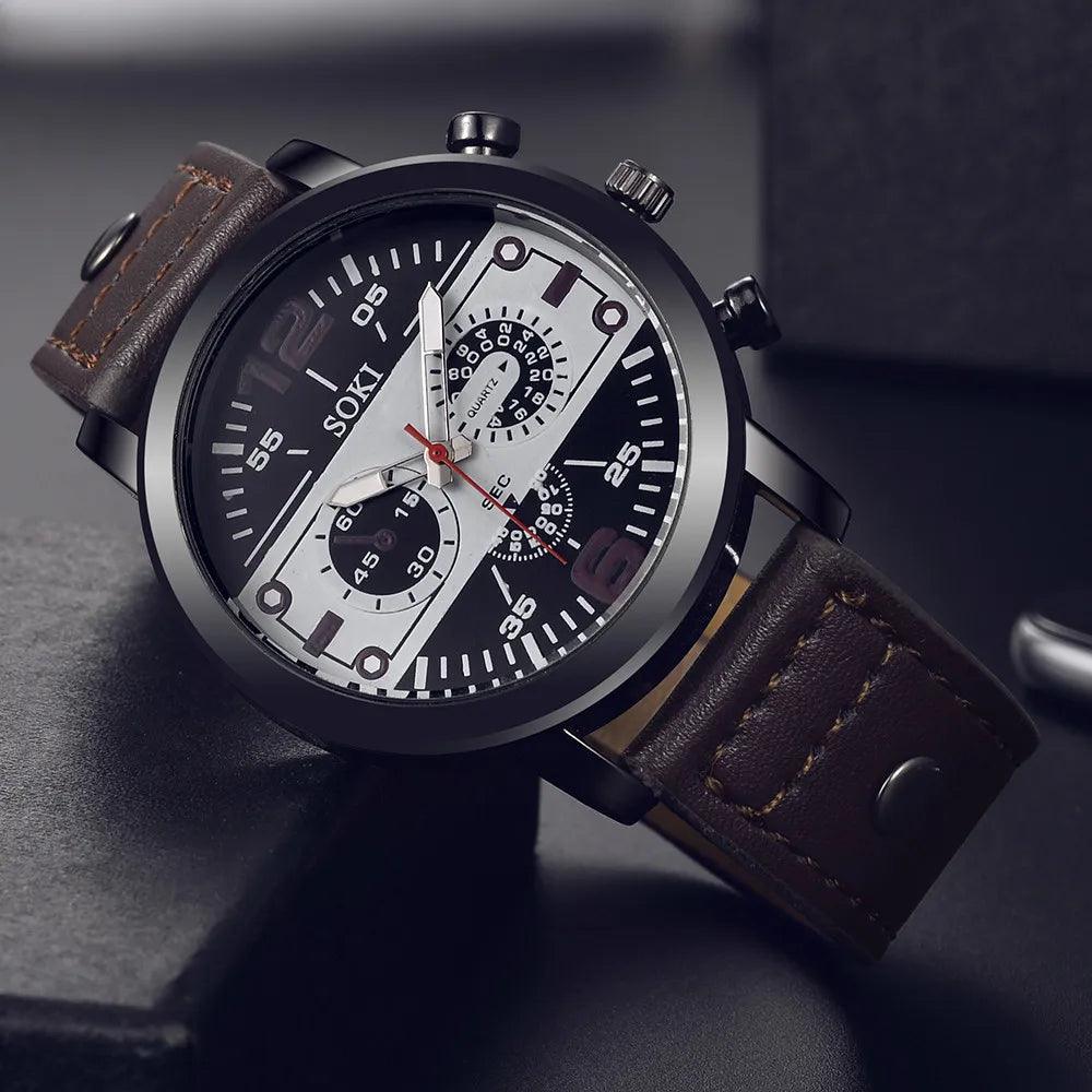 Distinctive waterproof sports quartz watch