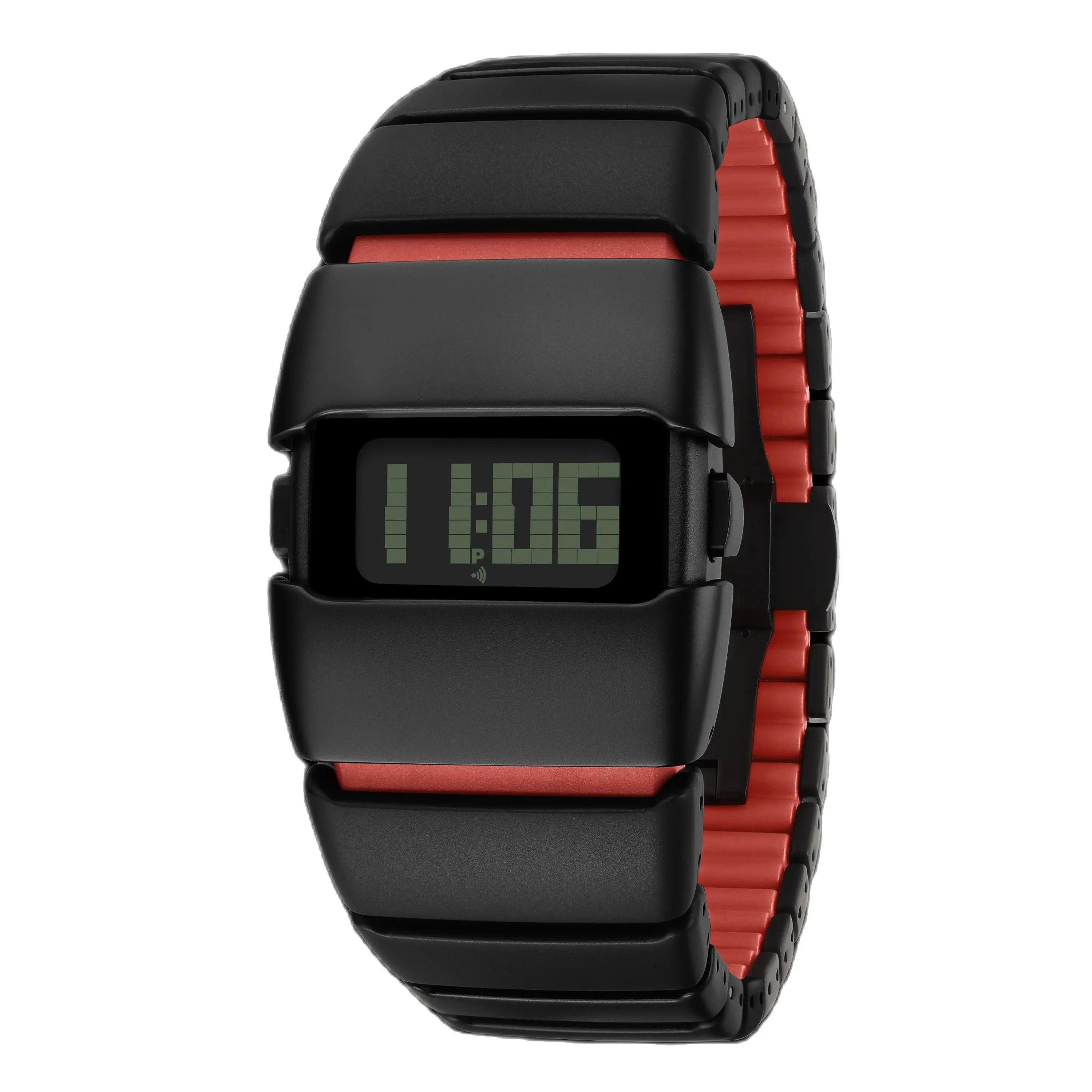 Rare Unique Full Metal Digital Watches Futuristic Style Electronic Fashionable Stylish