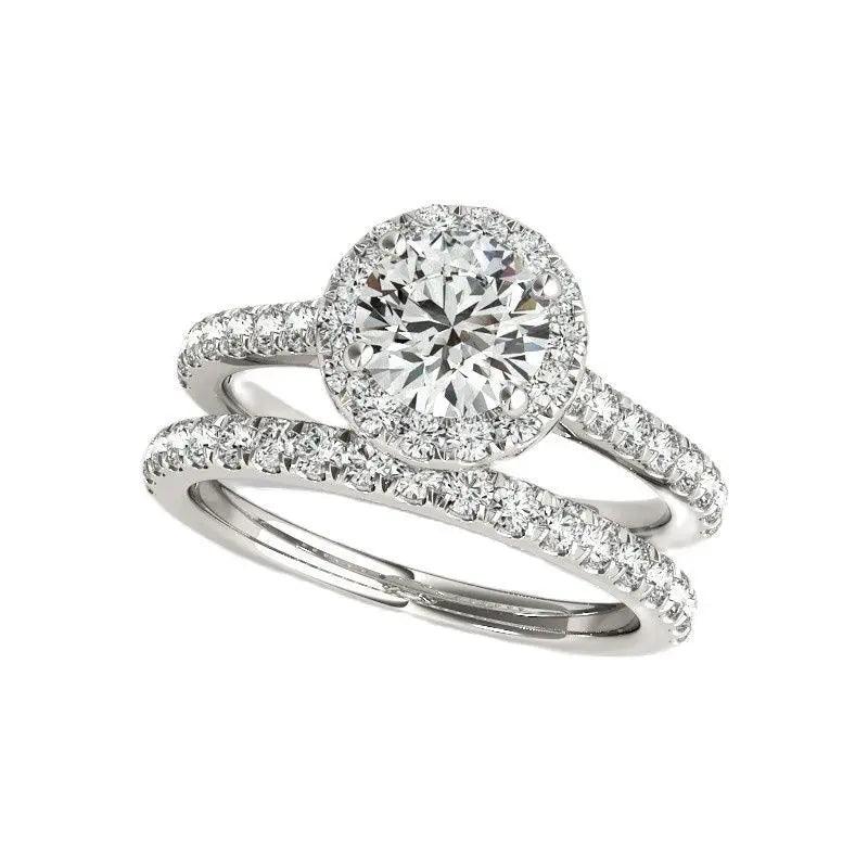 925 Sterling Silver Engagement Ring 1 Carat Moissanite Bridal