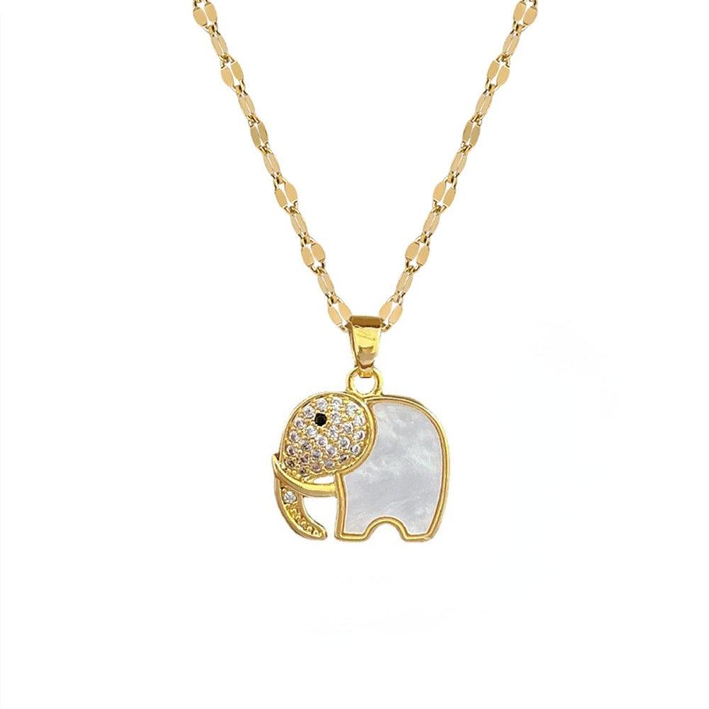 High Quality Luxury Elephant Zircon Necklace