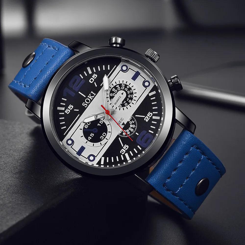 Distinctive waterproof sports quartz watch