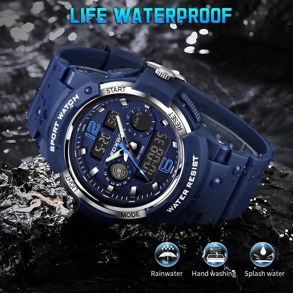 Special Digital Watch Countdown Stopwatch Waterproof LED Light