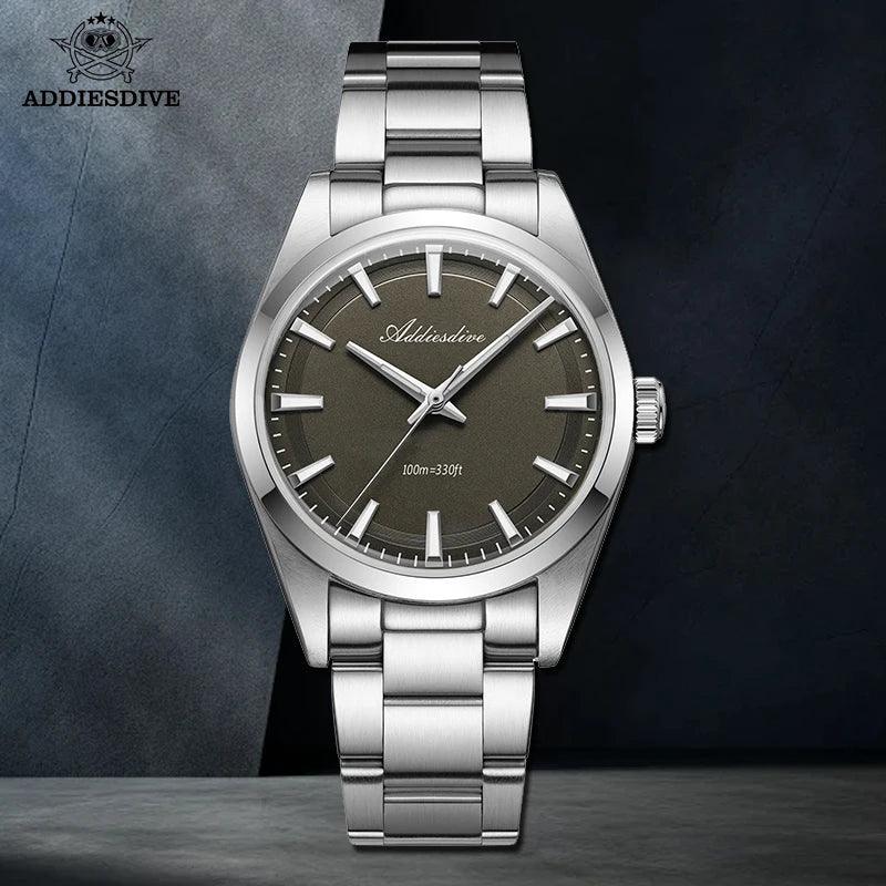 Luxury Men's Automatic Mechanical Watch, Water Resistant to 100 Meters, Stainless Steel