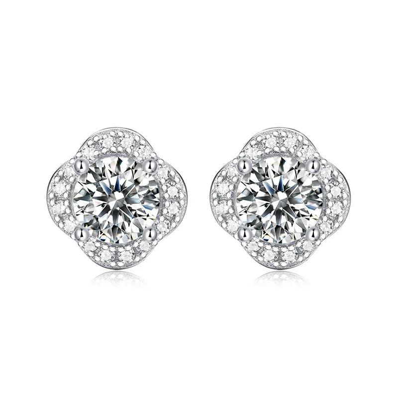 Moissanite Earrings Classic Wedding Engagement Gift