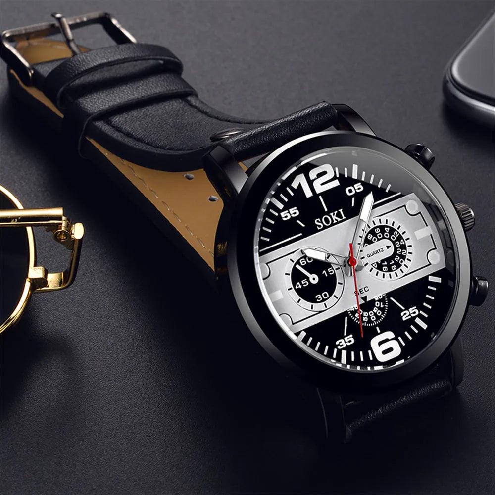 Distinctive waterproof sports quartz watch