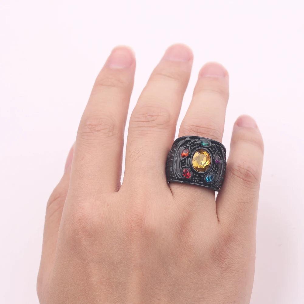 Marvel Movie The Avengers Thanos Gem Ring for Men