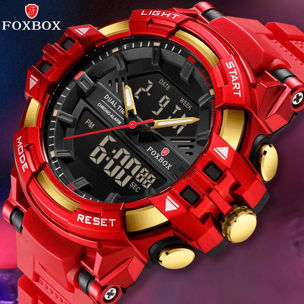 Men's Digital Watch Metal Retro Futuristic Style