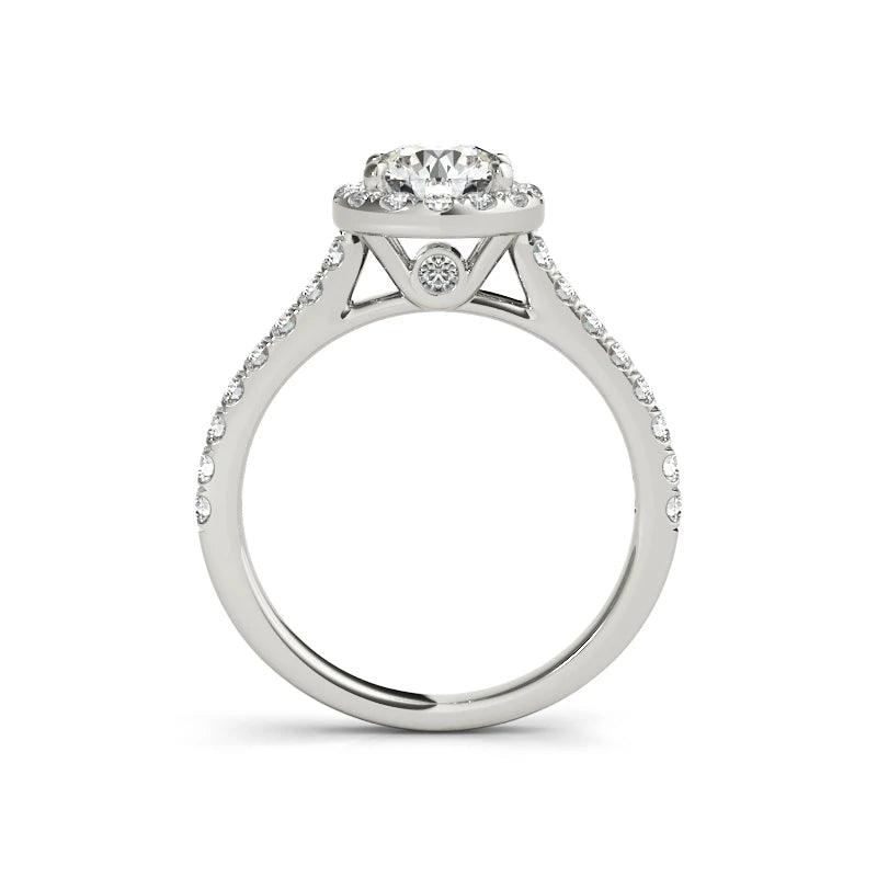 925 Sterling Silver Engagement Ring 1 Carat Moissanite Bridal