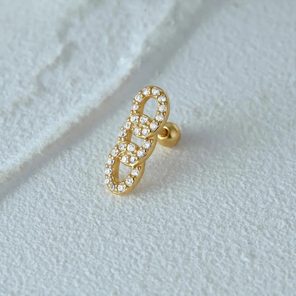 Simple Earrings Three Hoops TETAEA