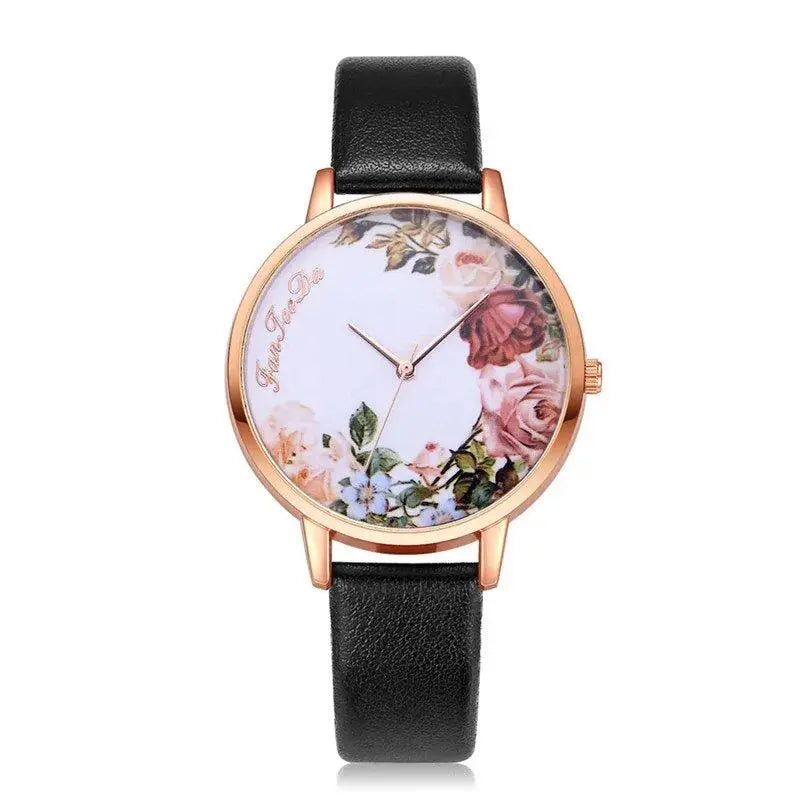 Simple White Floral Watch - TETAEA