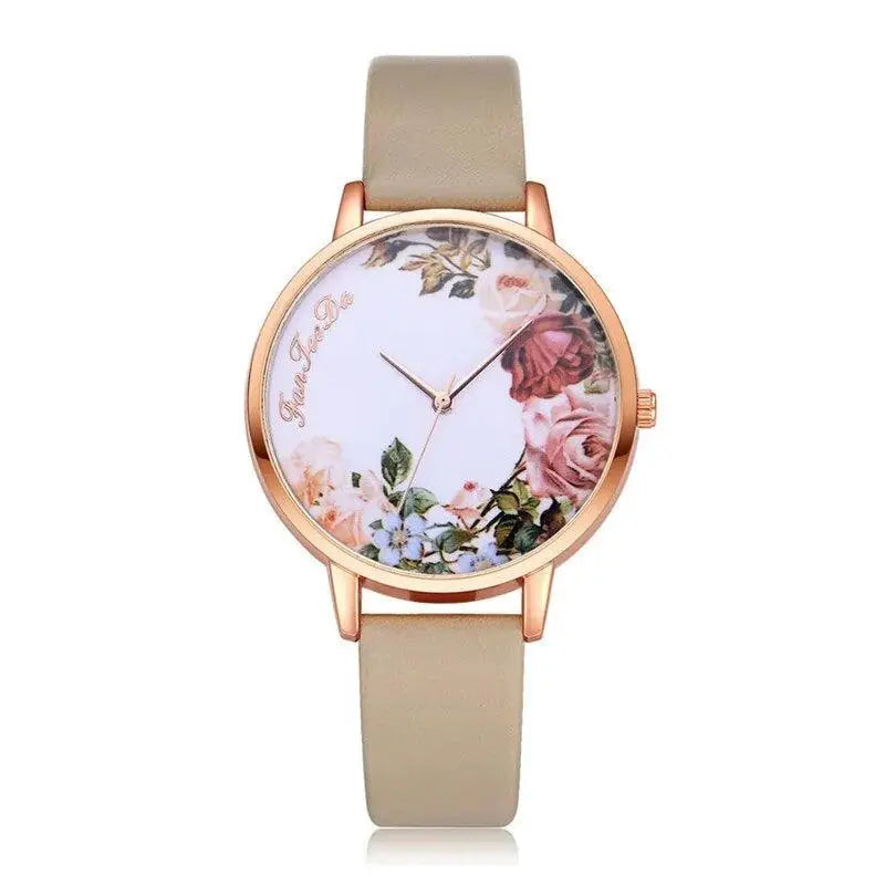 Simple White Floral Watch - TETAEA