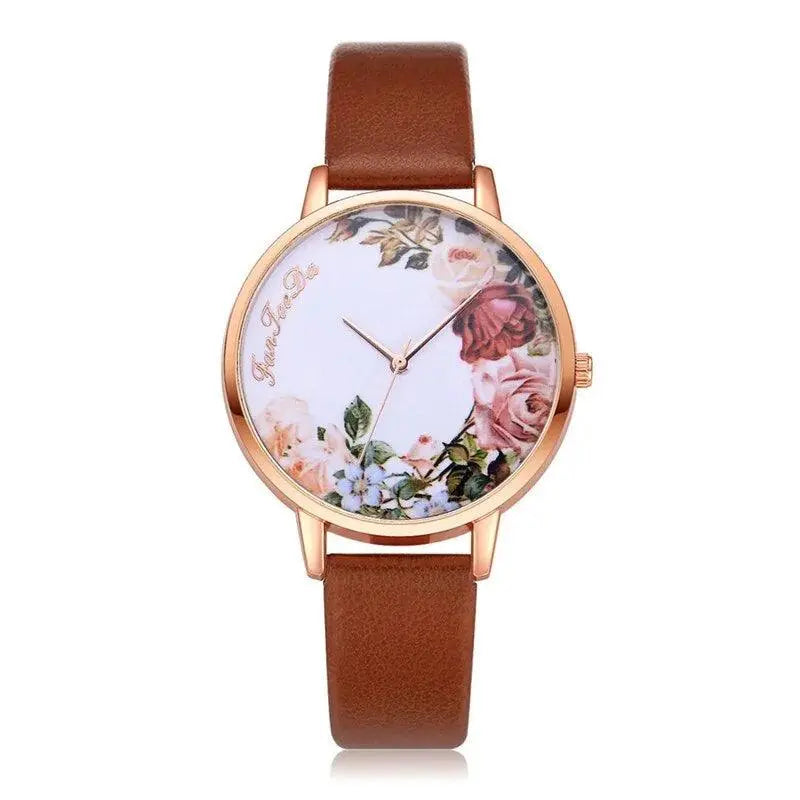 Simple White Floral Watch - TETAEA