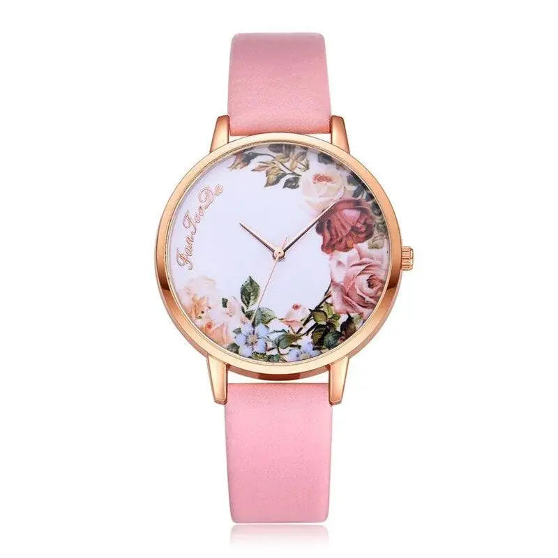 Simple White Floral Watch - TETAEA