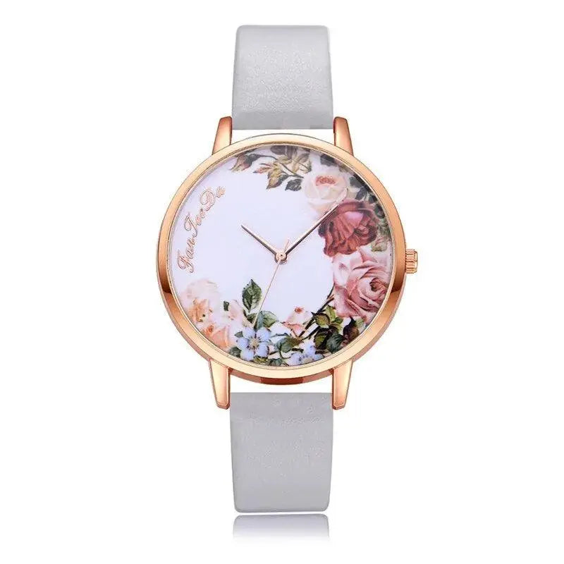 Simple White Floral Watch - TETAEA