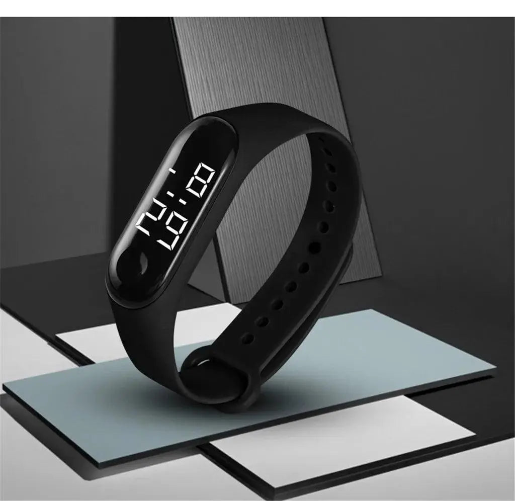 Simple and practical unisex LED electronic sports digital watch TETAEA