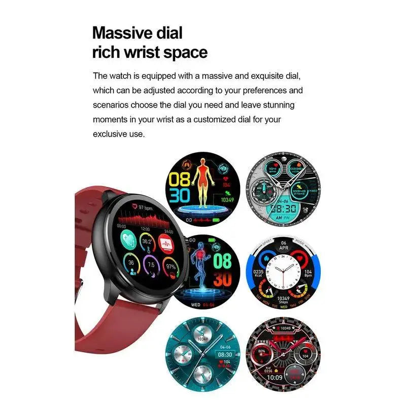 Smart Watch Health Monitor, Touch Screen Smartwatch with Multiple Workout Modes for Yoga, Fitness, Running, Cycling TETAEA