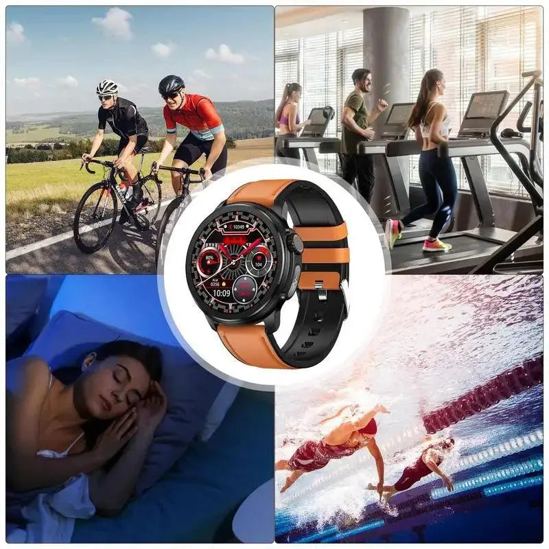 Smart Watch Health Monitor, Touch Screen Smartwatch with Multiple Workout Modes for Yoga, Fitness, Running, Cycling TETAEA