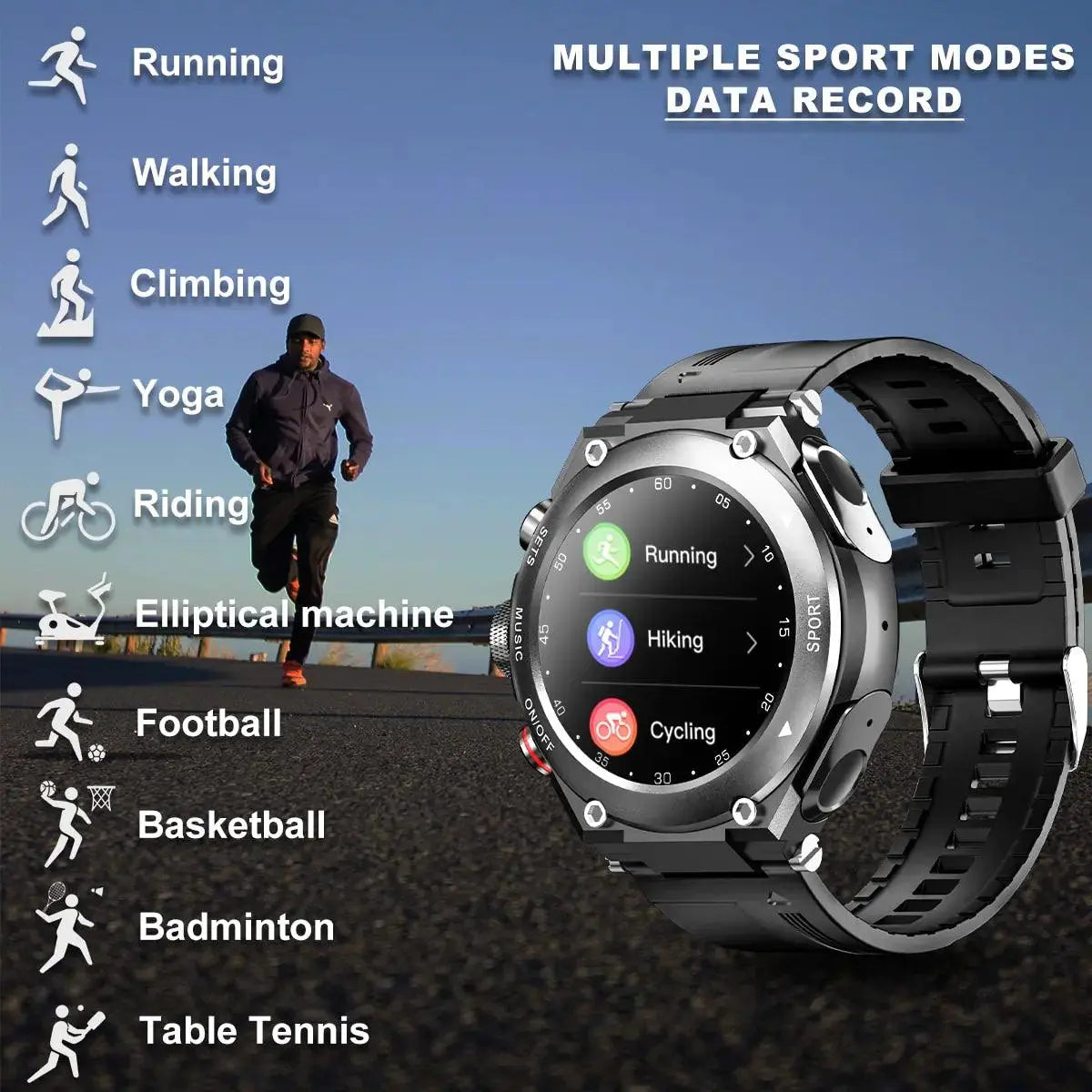 Smart Watch with Earbuds - TETAEA