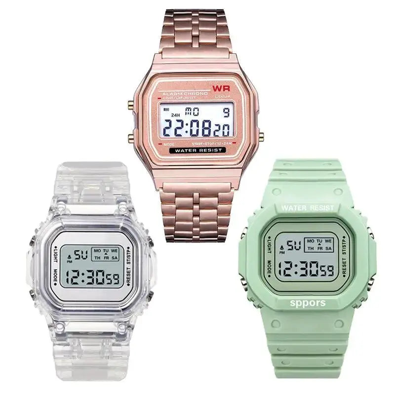 Square LED Digital Watch - TETAEA