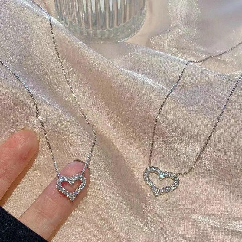Sweet 2024 Trendy Korean Heart Shaped Necklace TETAEA