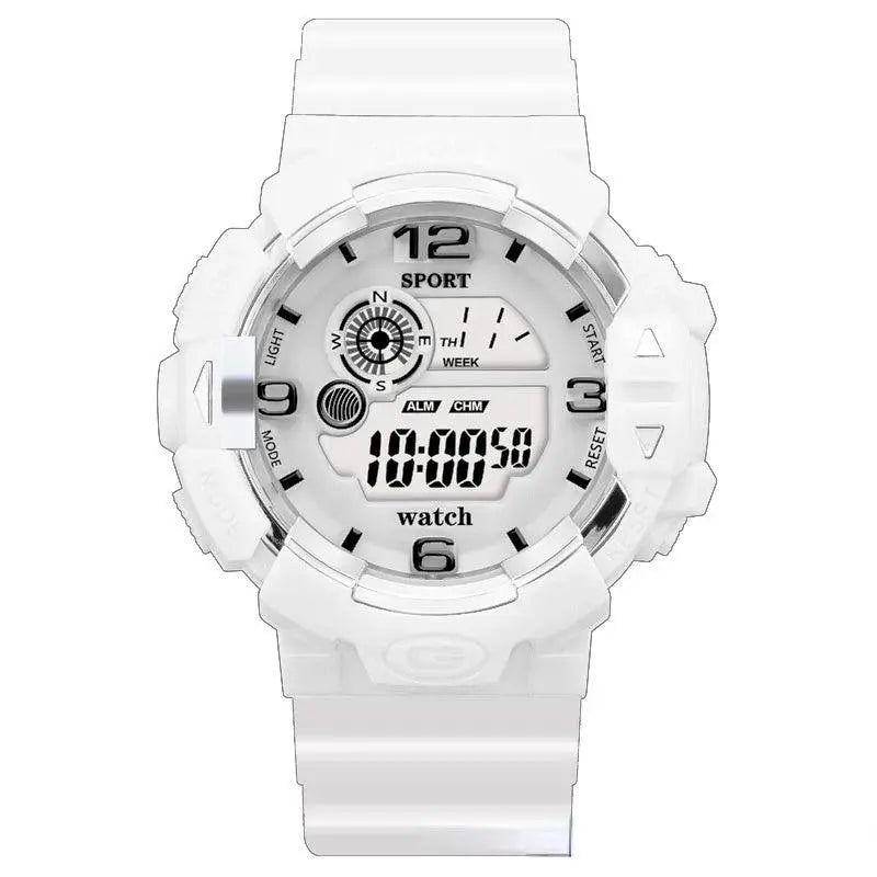 Unisex Fashion Digital Sports Electronic Watch Korean Version Alarm Clock TETAEA