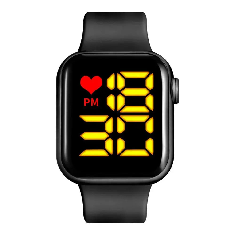Unisex Simple Sports Waterproof Digital LED Display Quartz Electronic Wrist Watch TETAEA