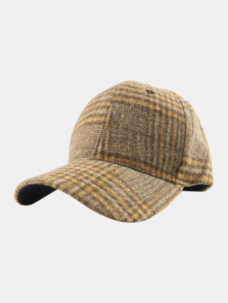 Plaid Adjustable Cotton Baseball Cap Trendsi