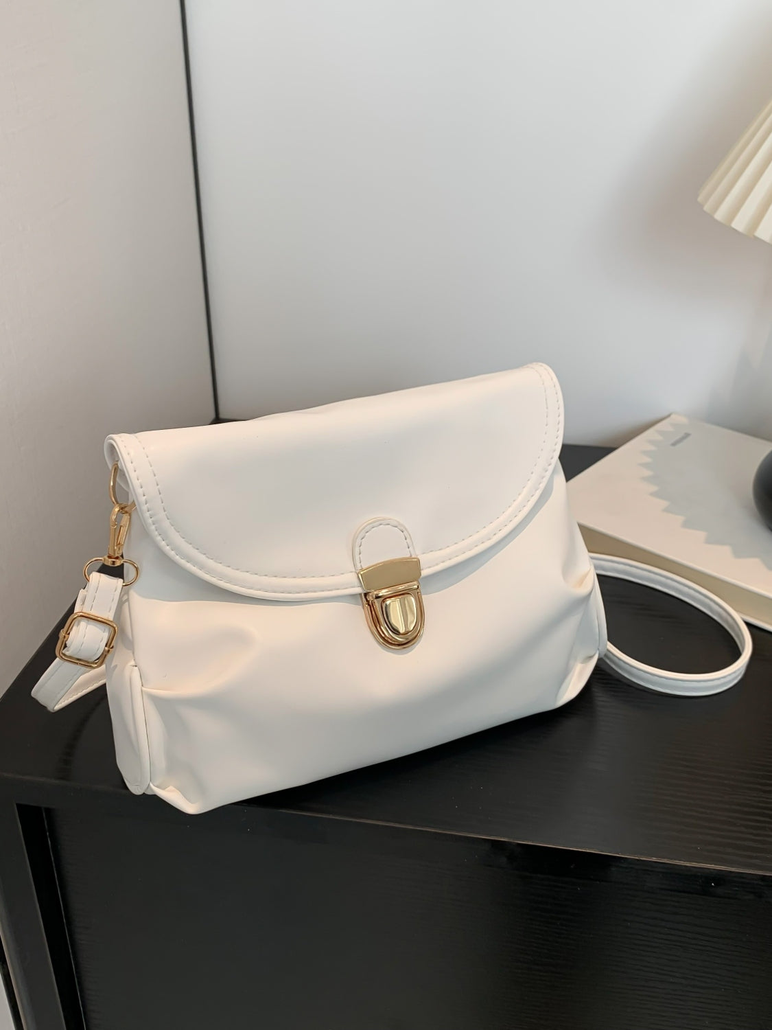 PU Leather Adjustable Strap Crossbody Bag Trendsi