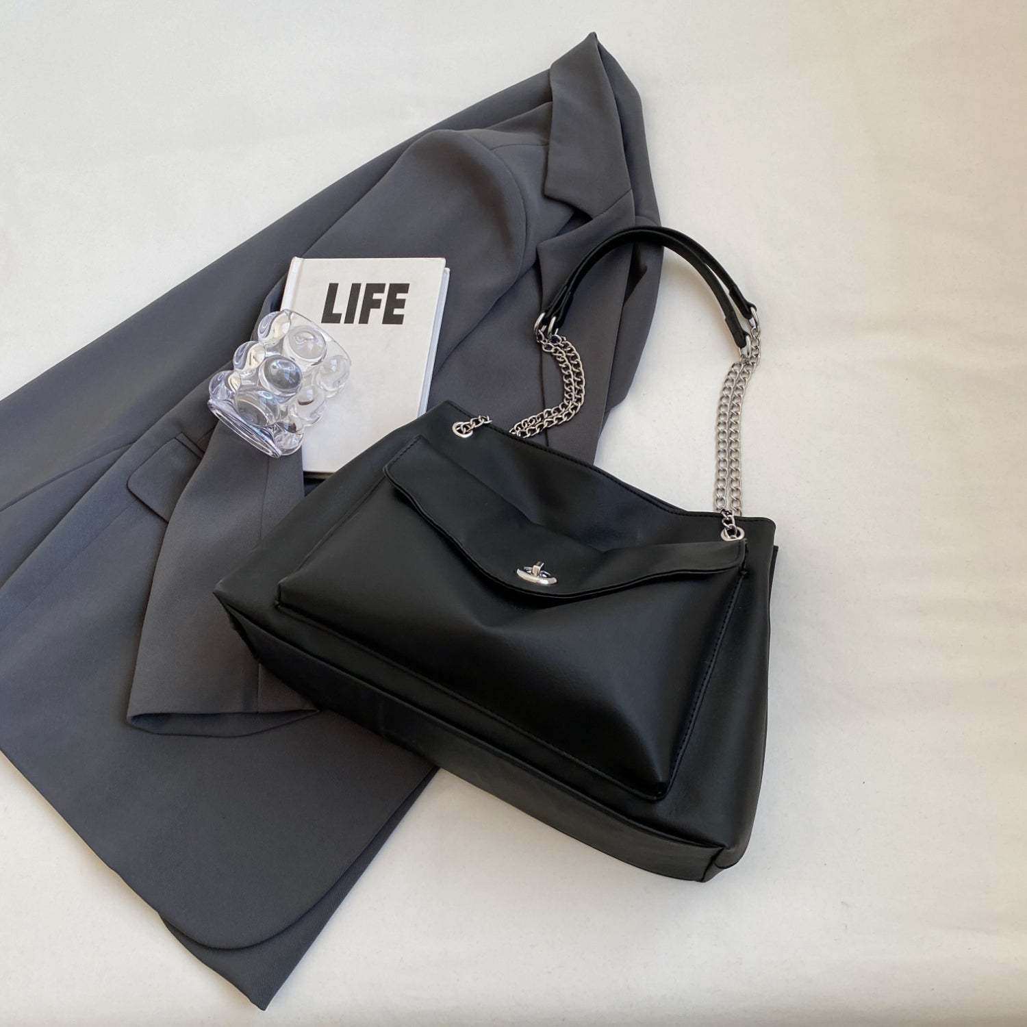 PU Leather Shoulder Bag Trendsi