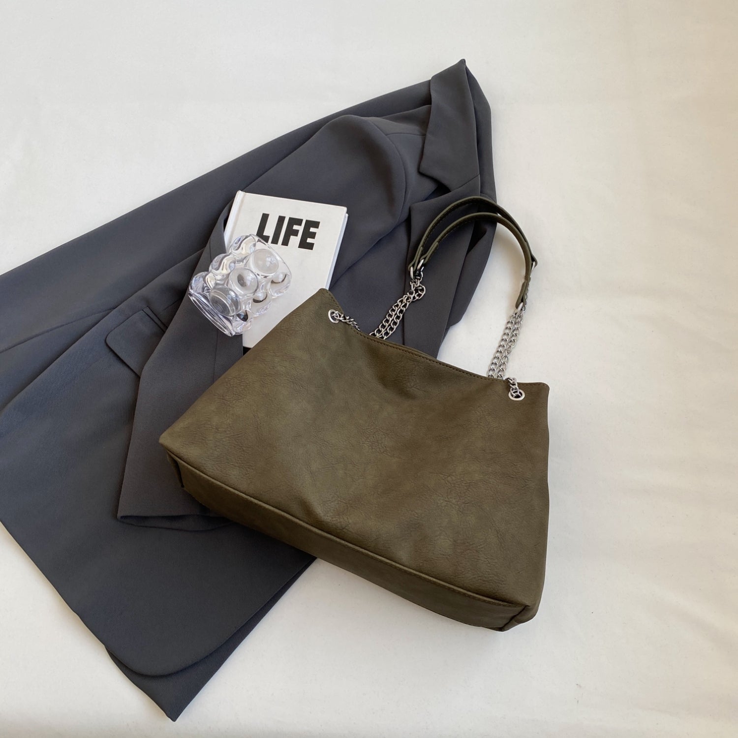 PU Leather Shoulder Bag Trendsi