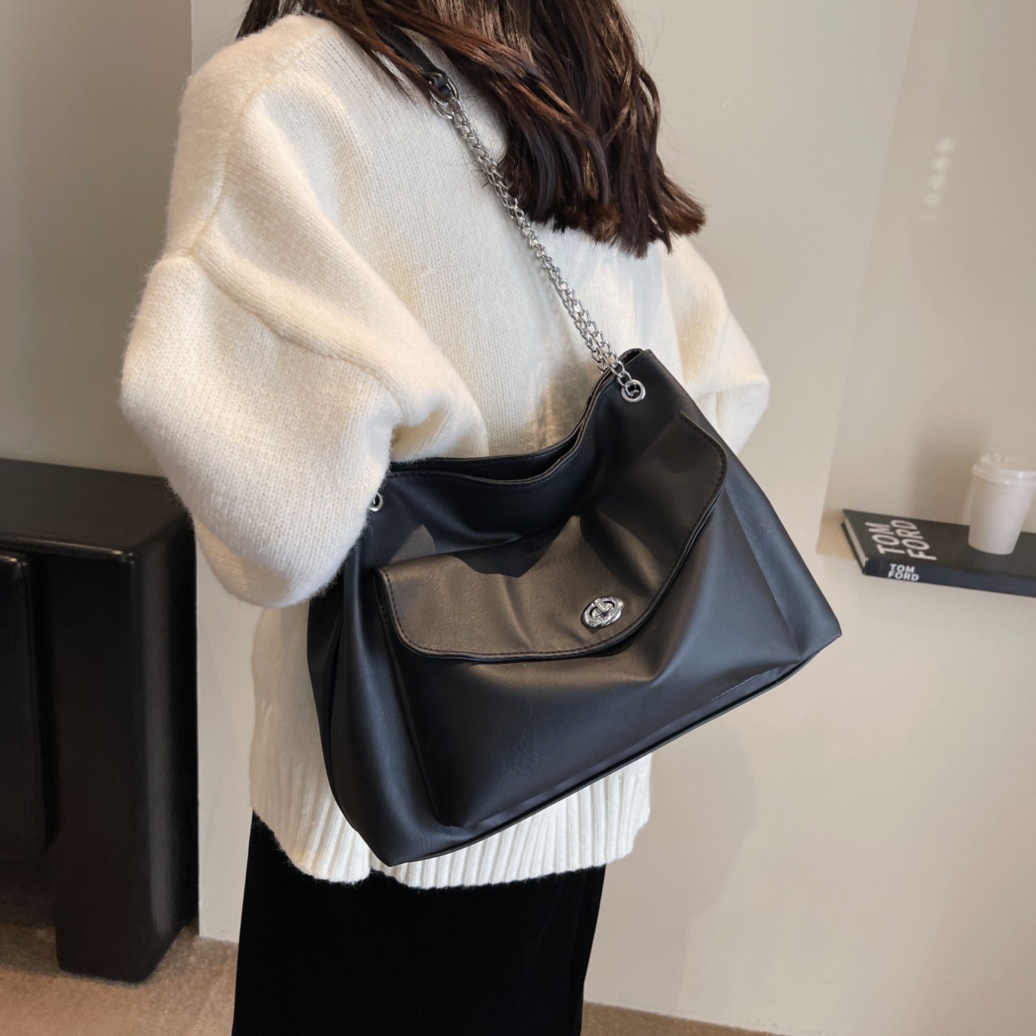 PU Leather Shoulder Bag Trendsi