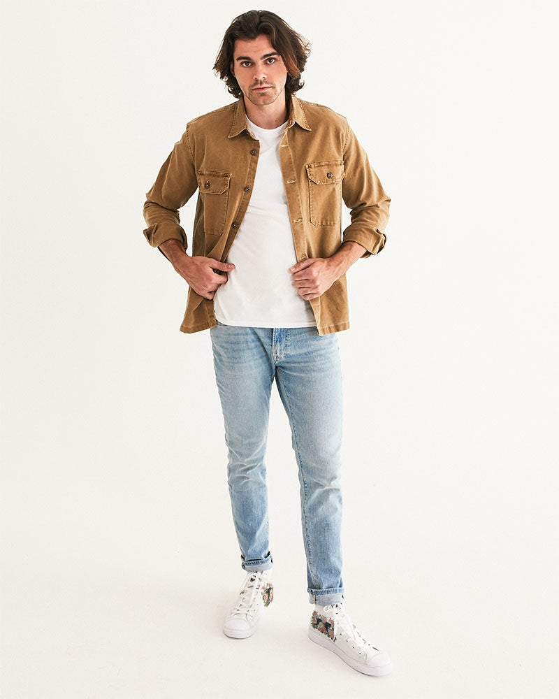 Premium Men's High-Top Canvas Shoes - Created with Luxury TETAEA