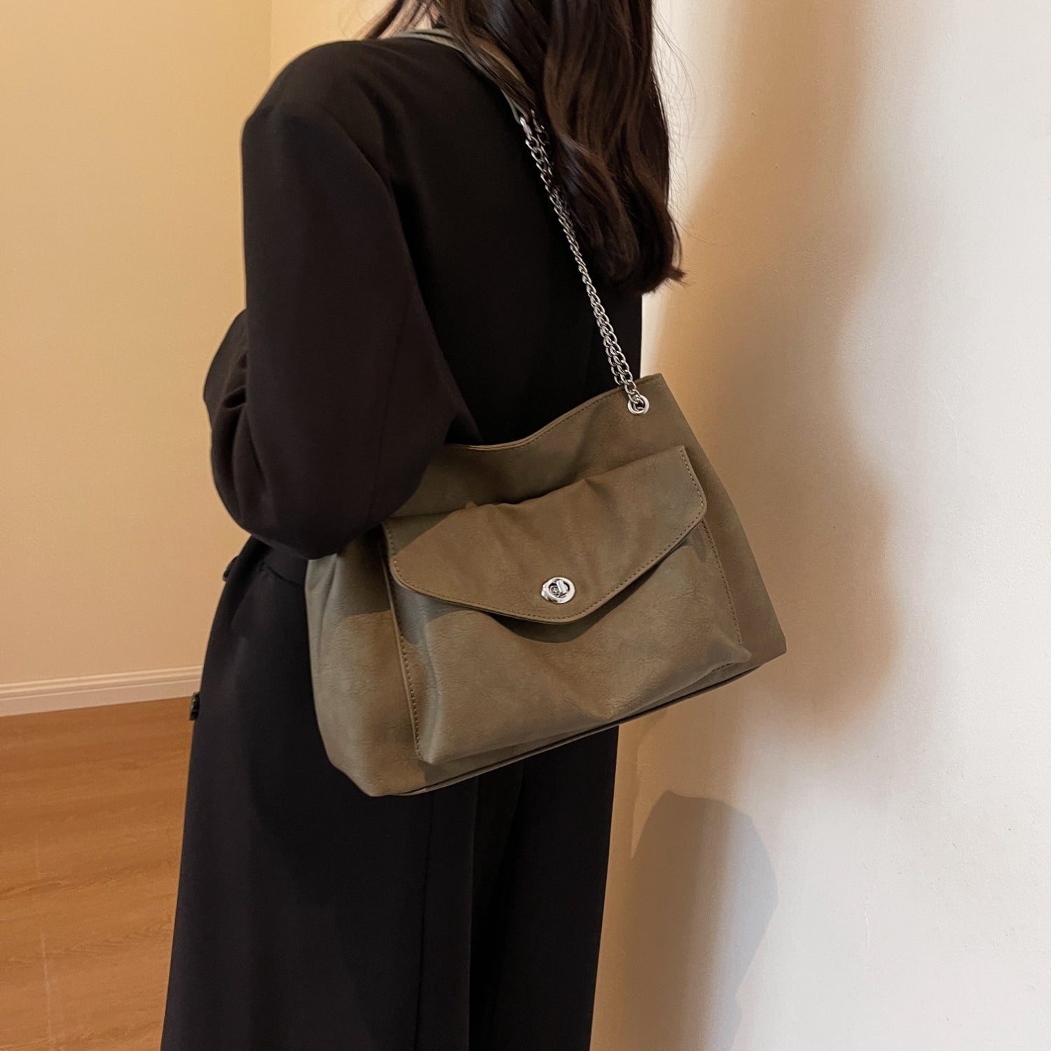PU Leather Shoulder Bag Trendsi