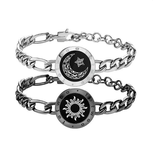 Sun-Moon Smart Sensing Couple Bracelet