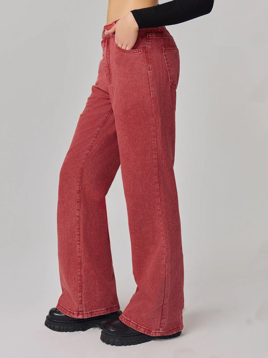 Bootcut Jeans with Pockets Trendsi