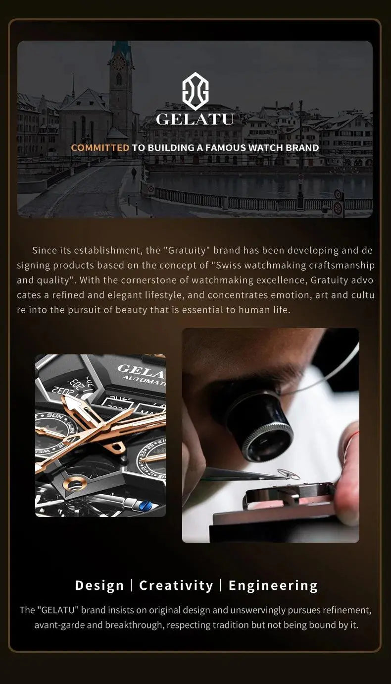 luxury Original Automatic Watch Sports Mechanical Wristwatches - TETAEA