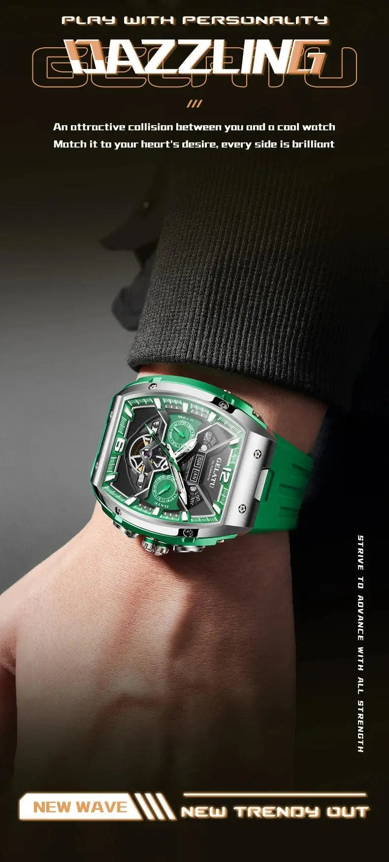 luxury Original Automatic Watch Sports Mechanical Wristwatches - TETAEA